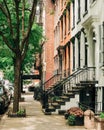 Brownstones in the Gramercy Park neighborhood, Manhattan, New York City