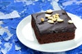Browny cake. Royalty Free Stock Photo