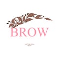 Vector logo for the brow master. logo. vector