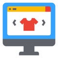 Browse Online Shopping Icon Vector Illustration Royalty Free Stock Photo