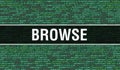 Browse text written on Programming code abstract technology background of software developer and Computer script. Browse concept Royalty Free Stock Photo