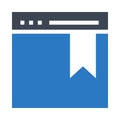 Browser bookmark glyphs double color icon