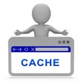 Browser Cache Webpage Offline Memory 3d Rendering