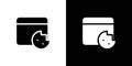 Browser cookie set vector illustration