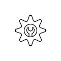 browser, design icon. Simple outline vector of Web Design Development  set icons for UI and UX, website or mobile application Royalty Free Stock Photo
