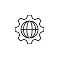 browser, design, internet icon. Simple outline vector of Web Design Development  set icons for UI and UX, website or mobile Royalty Free Stock Photo