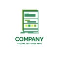 Browser, dynamic, internet, page, responsive Flat Business Logo