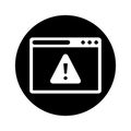 Browser, error, alert, page, broken connection icon