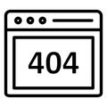 Browser, error Isolated Vector Icon Which can easily modify or edit Royalty Free Stock Photo