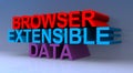 Browser extensible data Royalty Free Stock Photo