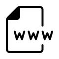 Browser glyphs icon Royalty Free Stock Photo