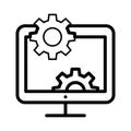 Browser Isolated Vector icon which can easily modify or edit Royalty Free Stock Photo