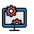 Browser Isolated Vector icon which can easily modify or edit Royalty Free Stock Photo