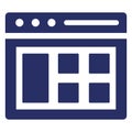 Browser, layout Isolated Vector Icon Which can easily modify or edit