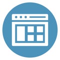 Browser, layout Isolated Vector Icon Which can easily modify or edit