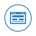 Browser, layout, template icon