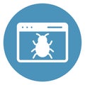 Browser, malware Isolated Vector icon which can easily modify or edit Royalty Free Stock Photo