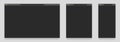 Browser mockup dark theme. Empty tab webpage with search engine, computer, laptop, tablet and mobile dark theme modes