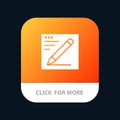 Browser, Pencil, Text, Education Mobile App Icon Design