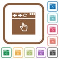 Browser pointer cursor simple icons Royalty Free Stock Photo