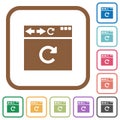 Browser reload simple icons