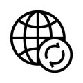 Browser reload Vector Line Icon Royalty Free Stock Photo