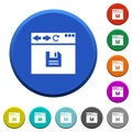 Browser save beveled buttons