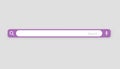 Browser search bar. Web page internet browser button, search box template. Internet search system. Simple element of Royalty Free Stock Photo