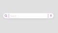 Browser search bar. Web page internet browser button, search box template. Internet search system. Simple element of Royalty Free Stock Photo