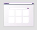 Browser search bar. Web page internet browser button, search box template. Internet search system. Simple element of Royalty Free Stock Photo