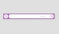 Browser search bar. Web page internet browser button, search box template. Internet search system. Simple element of Royalty Free Stock Photo