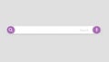 Browser search bar. Web page internet browser button, search box template. Internet search system. Simple element of Royalty Free Stock Photo