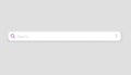Browser search bar. Web page internet browser button, search box template. Internet search system. Simple element of Royalty Free Stock Photo
