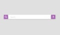 Browser search bar. Web page internet browser button, search box template. Internet search system. Simple element of Royalty Free Stock Photo