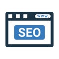 Browser, service, web icon. Vector graphics