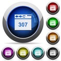 Browser 307 temporary redirect round glossy buttons