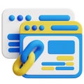 Browser testing 3d icon illustration.