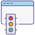 Browser traffic Isolated Vector icon which can easily modify or edit Royalty Free Stock Photo