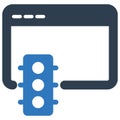 Browser traffic Isolated Vector icon which can easily modify or edit Royalty Free Stock Photo