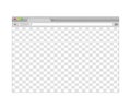 Simple blank browser window mockup