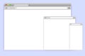 Simple blank browser window mockup