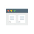 Browser, web site, files icon. Simple color vector elements of internet explorer icons for ui and ux, website or mobile Royalty Free Stock Photo