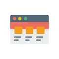 Browser, web site, interface icon. Simple color vector elements of internet explorer icons for ui and ux, website or mobile Royalty Free Stock Photo