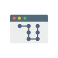 Browser, web site, password icon. Simple color vector elements of internet explorer icons for ui and ux, website or mobile Royalty Free Stock Photo