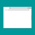 Browser window, blank web page vector template. Interface for computer web site page illustration