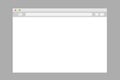 Browser Window Flat Vector Icon Window Internet browser. Simple, flat style. Vector illustration.