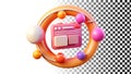 Browser window icon, internet page, website interface, online access png transparent image Generative AI Royalty Free Stock Photo