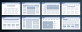 Browser window. Internet website icon. Example of flat web layout. Chat page header. Sitemap interface. Webpage banner prototype Royalty Free Stock Photo