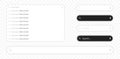 Browser window mockup. Empty browser window. Empty web page mockup. Search bars. Search bar. Tool bar