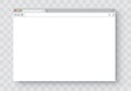 Browser window. Realistic blank browser window with shadow. Empty web page mockup - stock vector Royalty Free Stock Photo